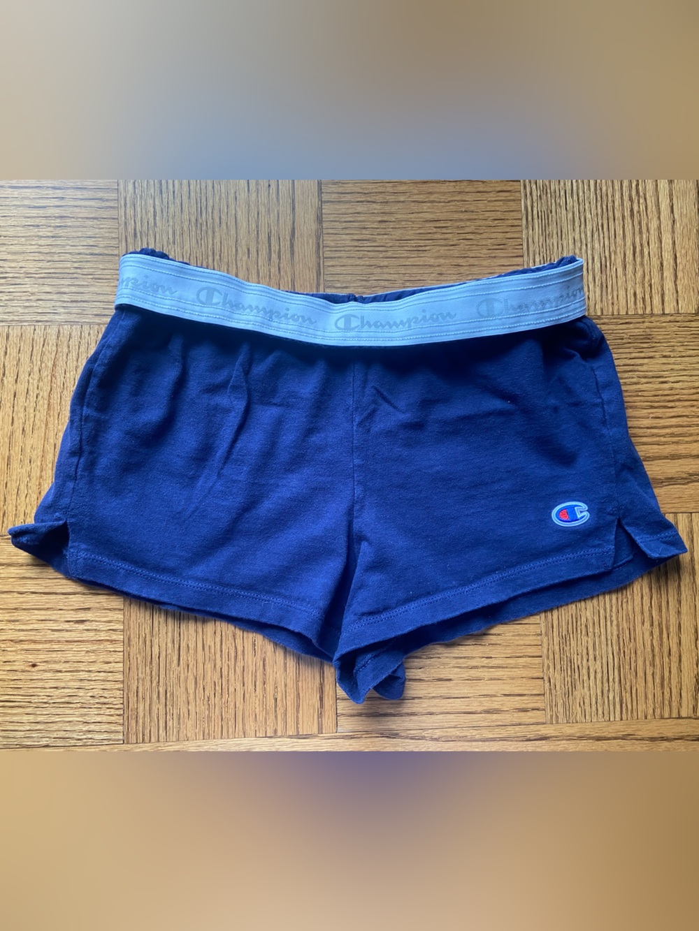 Champion Navy Cotton Shorts